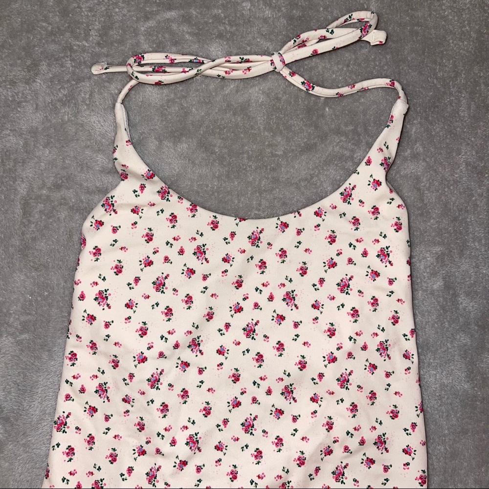 Spiritual Gangster NWT Namaste Raza Daisy Floral One Piece Suit Halter Swimsuit - Picture 7 of 11